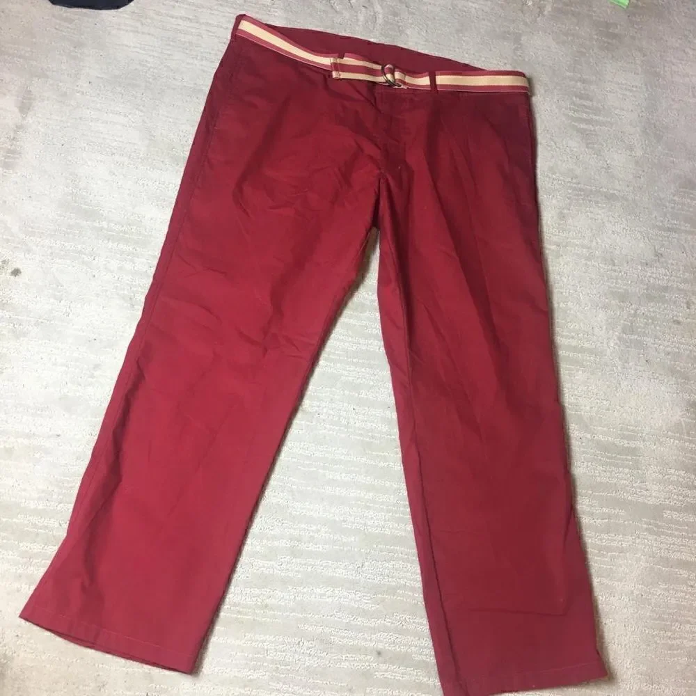 Haggar red pants